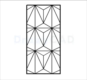 Fan Pattern Tile Dwg Textures – DrawyCAD – Free DWG Download