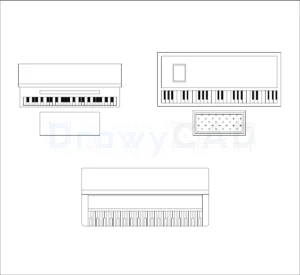 Music instruments – DrawyCAD – Free DWG Download