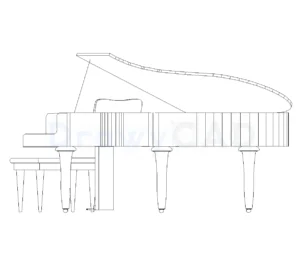 Music instruments – DrawyCAD – Free DWG Download